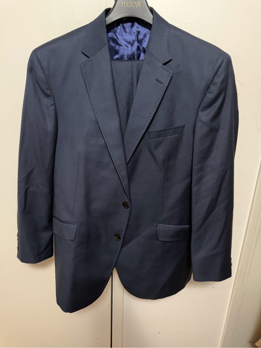 Ted Baker Navy Blue Two-Button Sport Coat